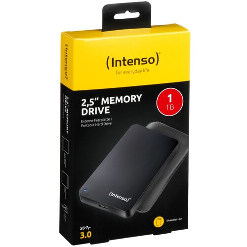 Intenso zunanji disk 2TB 2,5&amp;amp;quot; memory drive usb 3.0 črn + etui Slike