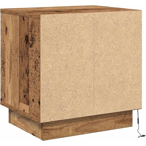  Noćni ormar S LED lampica 2 pcs Staro drvo 44 x 34,5 x 45 cm Slike