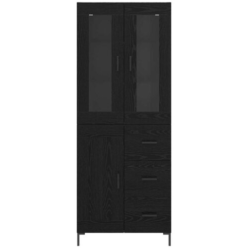  Highboard 2 kom. Crni hrast 69,5 x 34 x 180 cm Slike
