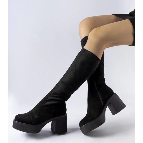 Gemre Black insulated heeled boots Zito Cene