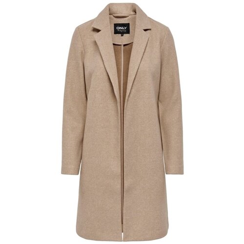 Only Plašči Coat Emma - Tigers Eye Kostanjeva Cene