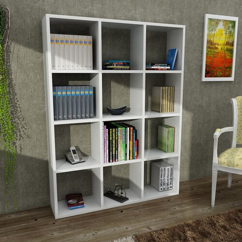 Woody Fashion polica za knjige ultimate white Slike