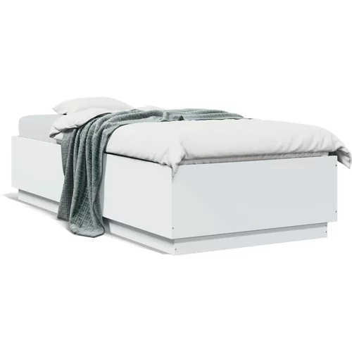  Okvir za krevet bijeli 90x200 cm konstruirano drvo