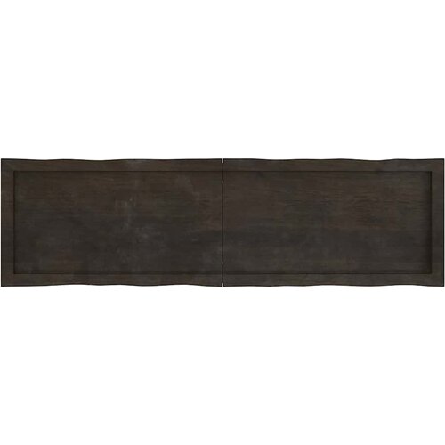 Stolna ploča tamnosmeđa 140x40x(2-4) cm obrađena hrastovina Slike