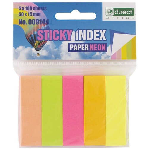  Označevalec strani levia 15x50mm papirnat int. 5 barv 009144 LEVIA Slike