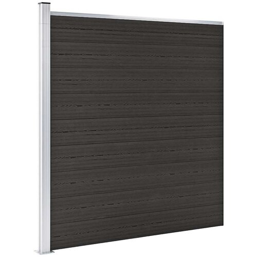 PANEL za ogradu WPC 175 x 186 cm crni Slike