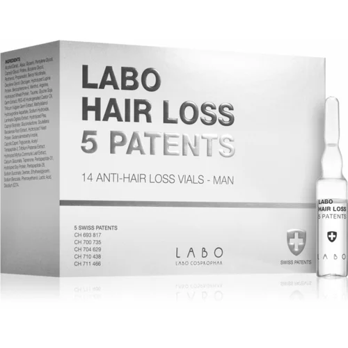 Labo Hair Loss 5 Patents intenzivni tretma proti izpadanju las za moške 14x3,5 ml