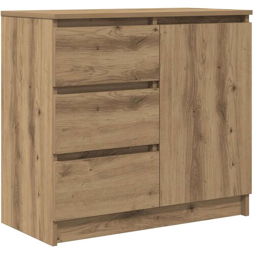  Komoda s ladicama artisan hrast 71x35x65 cm konstruirano drvo Smeđa Slike