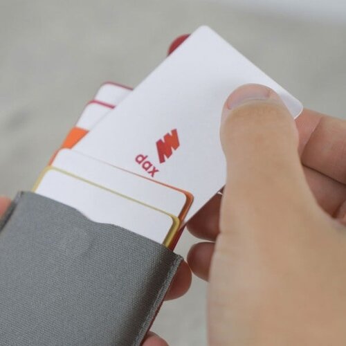 Allocacoc novčanik za kartice dax cascading pull tab wallet crno/sivi Slike