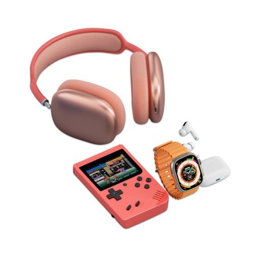  Karler bass k13-combo set (smart watch, konzola, tws / airpods max bluetooth slusalice ) pink ( IT1205 ) Cene