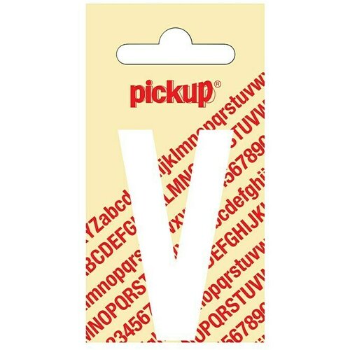 Pickup Naljepnica (Motiv: V, Bijele boje, Visina: 60 mm) Slike