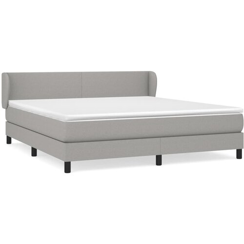 Maison Chic Box spring postelja - Vzmetna postelja z vzmetnico svetlo siva 160x200 cm žamet SL19698, (21893231) Cene