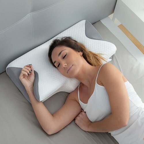  Viskoelastični vratni jastuk s ergonomskom konturom Conforti InnovaGoods Slike