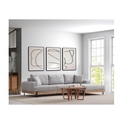 Atelier Del Sofa ugaona garnitura Eti Oak Right Grey Cene
