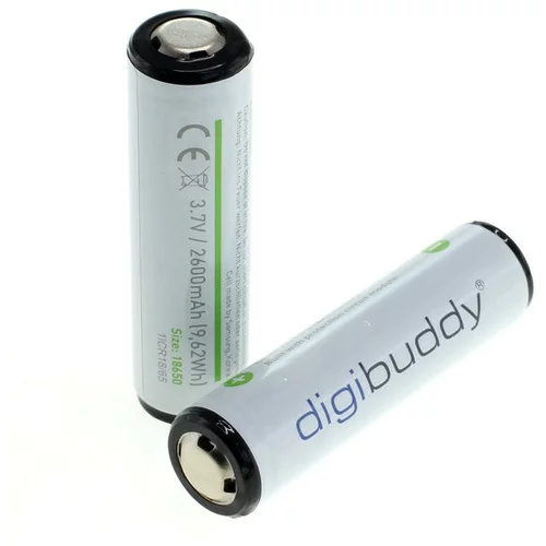 Digibuddy Baterija Li-Ion 18650, 2600 mAh, 2 kos
