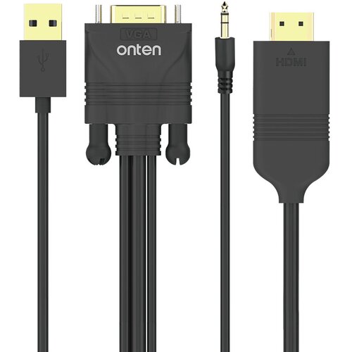 Onten Adapter vga + jack 3.5mm + usb 2.0 na hdmi 1.8m (otn-5152) Cene