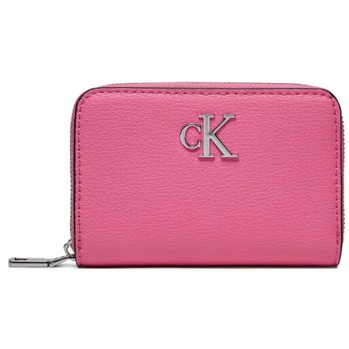 Calvin Klein Majhna ženska denarnica Minimal Monogram Med Za K60K611500 Roza