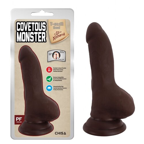  Dildo Covetous Monster, 20cm, Braon Slike