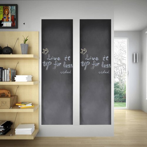 VidaXL Zidne naljepnice s tablom za crtanje 0,45 x 2m 2 rolne s kredom Slike