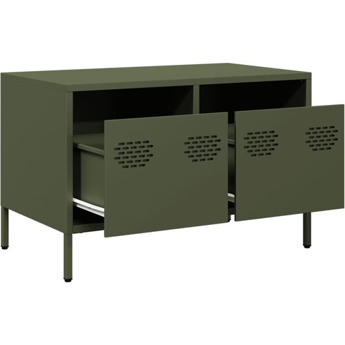  TV ormarić maslinastozeleni 68x39x43,5 cm hladno valjani čelik Zelena Slike