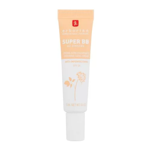 Erborian Super BB Covering Care-Cream SPF20 polno prekrivna bb krema za problematično kožo 15 ml Odtenek nude