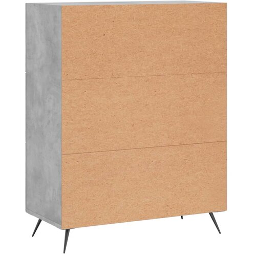  Komoda siva boja betona 69,5x34x90 cm od konstruiranog drva Slike