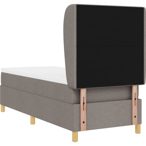 Box Springski Krevet s Madracem Taupe 80x200 cm Tkanina Slike