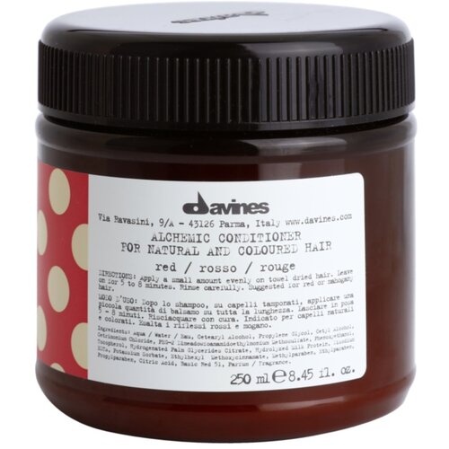 DAVINES Alchemic Conditioner Red vlažilni balzam za intenzivnost barve las 250 ml Cene