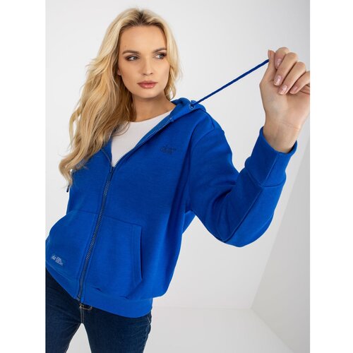 Fashion Hunters Dark blue SUBLEBEL zip sweatshirt Cene