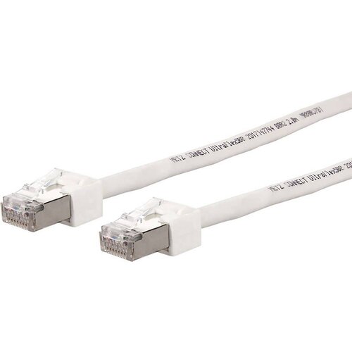 Metz Connect 13084V1088-E RJ45 omrežni kabel\, Patch kabel cat 6 S/FTP 1.00 m bela za&amp;scaron;čiten\, brez halogena\, visoko fleksibilno 1 kos, (20417949) Slike
