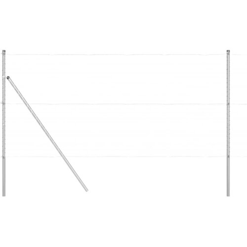 vidaXL Ograjni stebri 13 pcs srebrna Ø32mm 200 cm Pocinkano jeklo, (5000095124) Cene