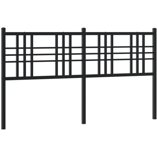 Maison Chic kovinsko posteljno vzglavje - vzglavna omarica - nočna omarica črno 160 cm, (21704630) Slike