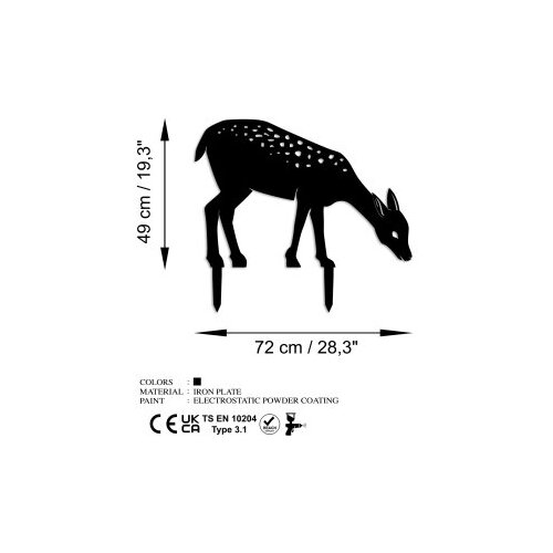 Wallxpert decorative object figura gazelle 01 Slike