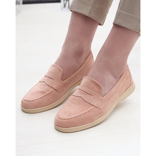 Resti Women's eco-suede moccasins in pink Daffer- Footwear Cene