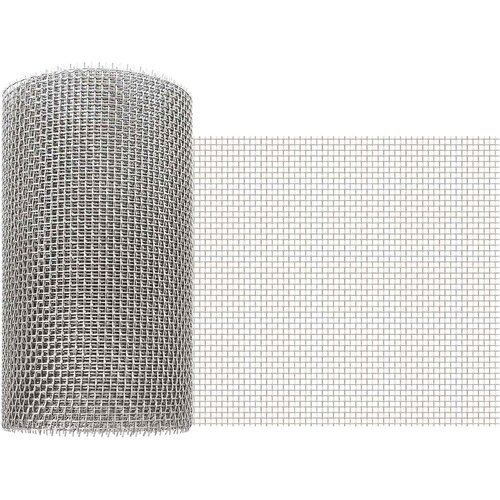 Mrežna tkanina 20 x 1000 cm 6 Mesh Nehrđajući čelik 201 Srebrna Cijene