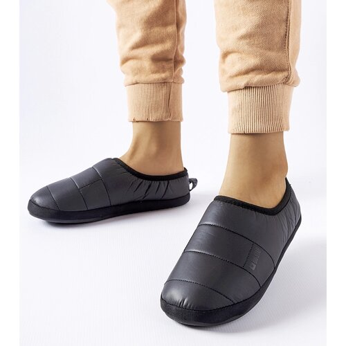 Big Star Black insulated slippers Slike