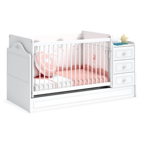 Romantic baby BABY ROMANTIC SWINGING-CONVERTIBLE BEBI KREVETAC (70x115-70x160 cm) Slike