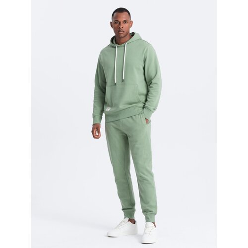 Ombre men's sweatshirt set kangaroo sweatshirt + jogger pants Cene