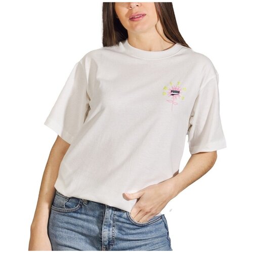 Puma RELAXED GRAPHIC TEE Bijela Slike