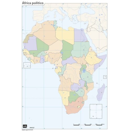 Grupo MUTE MAPA JE AFRIKA POLITIČNA, (21241472) Cene