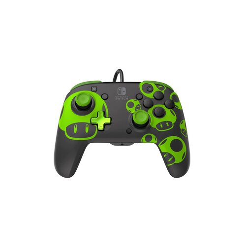 Nintendo Switch Wired Controller Rematch - 1UP Glow in the Dark Cene