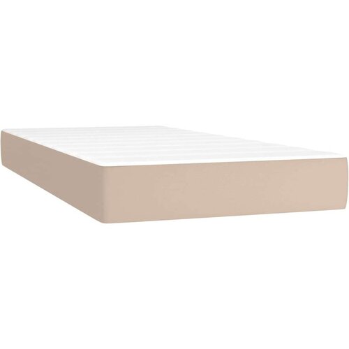  Krevet box spring s madracem cappuccino 200x200cm umjetna koža Slike