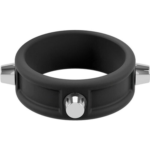 Rebel Cock Ring with Studs Black Slike