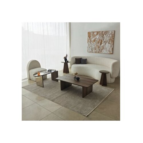 Hanah home Set stočića za kafu Luna 4 Bronzie Orah Slike