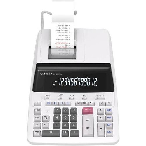 Sharp kalkulator CS2635LW, 12 mestni Slike