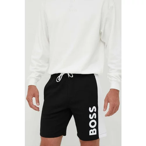 Boss Homewear kratke hlače boja: crna