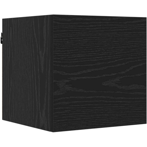  Set TV komoda 6 pcs 80 x 30 x 30 cm Crni hrast - Crni hrast Slike