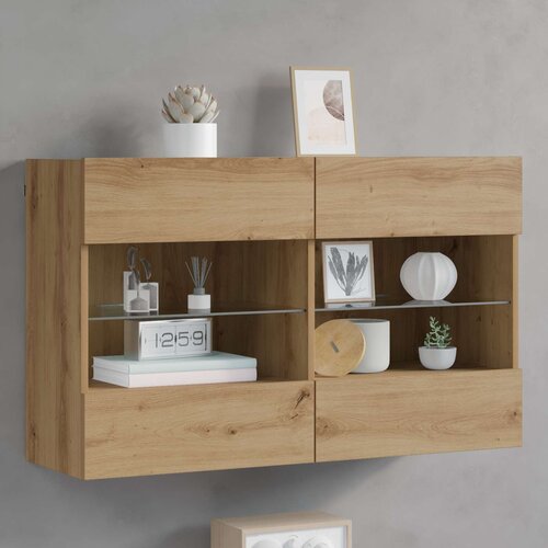 TV zidni ormar Zidne Umjetnički hrast 98,5 x 30 x 60,5 cm Cene