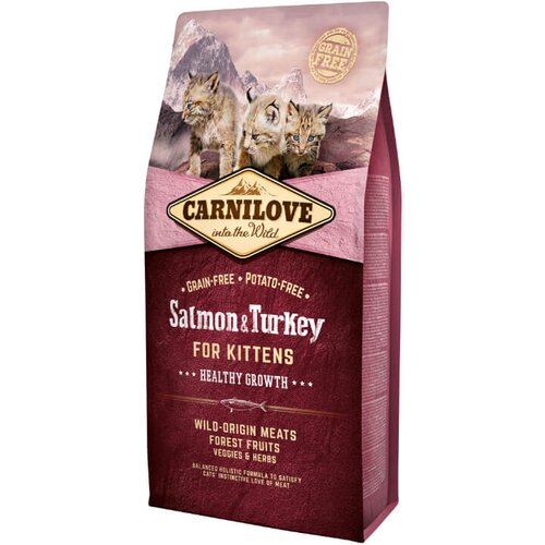 Carnilove cat kitten healthy growth - losos &amp;amp; puran 6 kg Slike