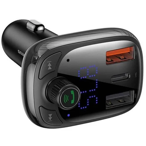 Baseus Transmiter FM Bluetooth MP3 with car charger 2xUSB+Type C 5A S-13